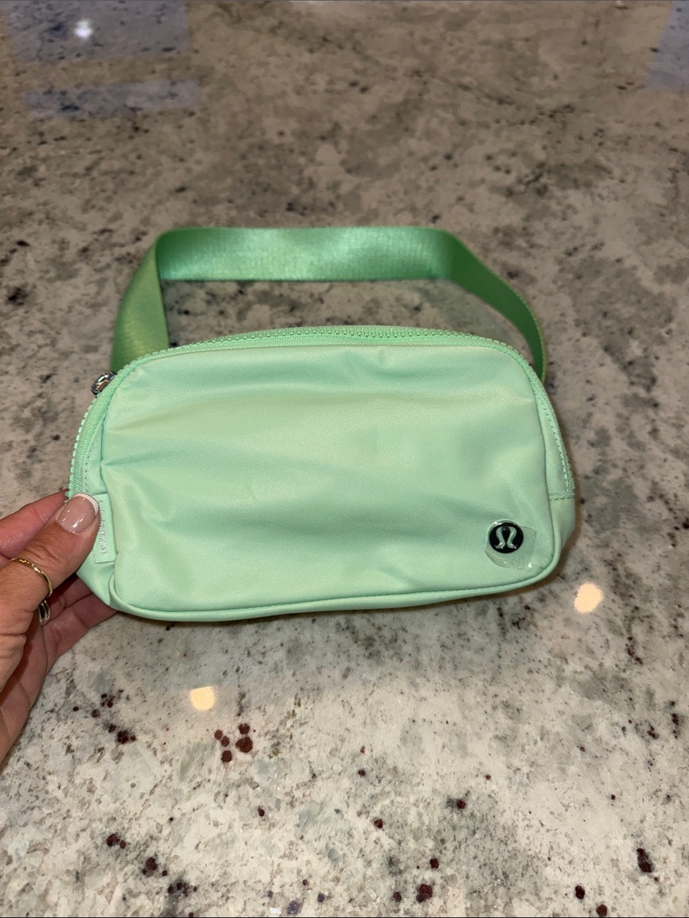 NWT lululemon athletica Mint Green Belt Bag with Satin Strap